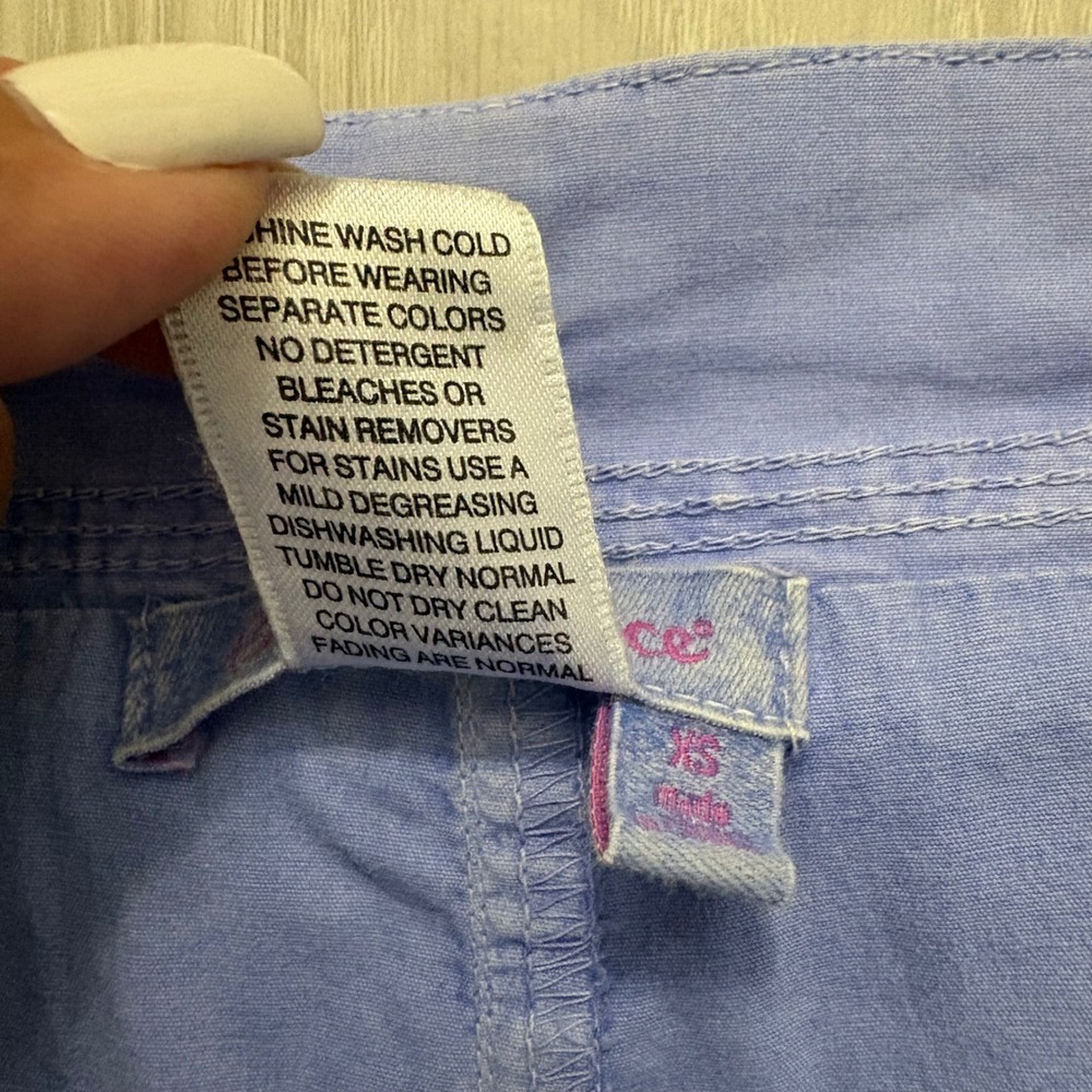 Fresh Produce Womens Skirt Blue Utility Mini Cotton Stretch Cargo Pocket Size XS - Picture 12 of 13